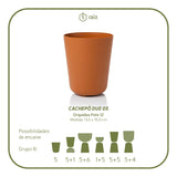 Cachepo DUE N5 Orquídea Pote 12