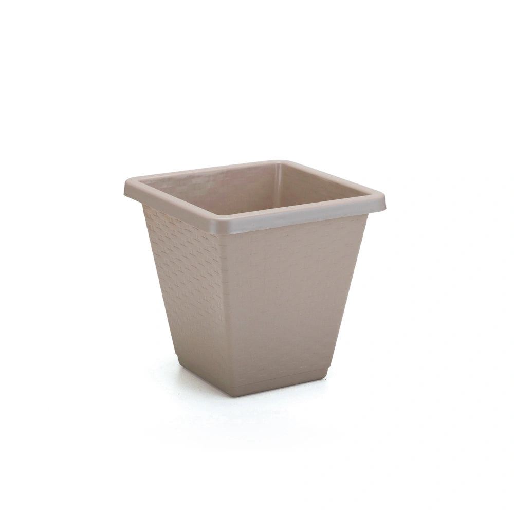 Vaso Quadrado Rattan N30 14 L Capuccino