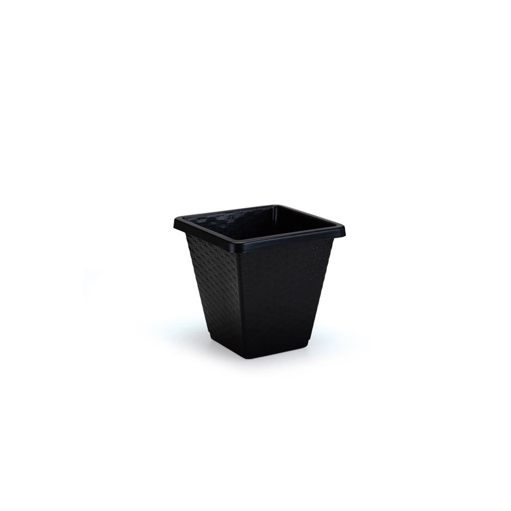 Vaso Quadrado Rattan N30 14 L Preto