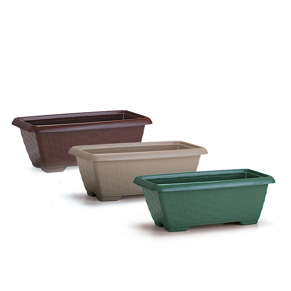 Floreira Retangular Rattan 4 L Color