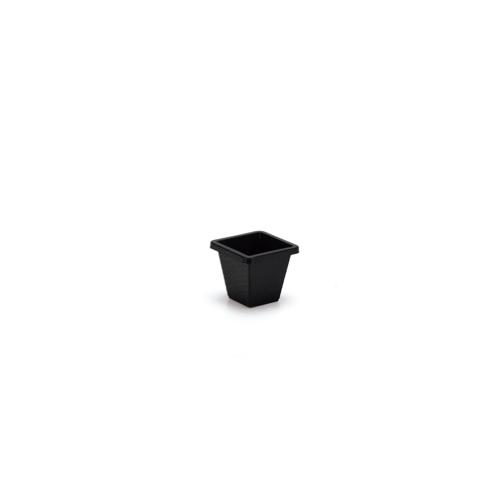 Vaso Quadrado Rattan Mini N8 300 ml Preto