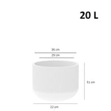 Vaso Fringe Cilindrico 36