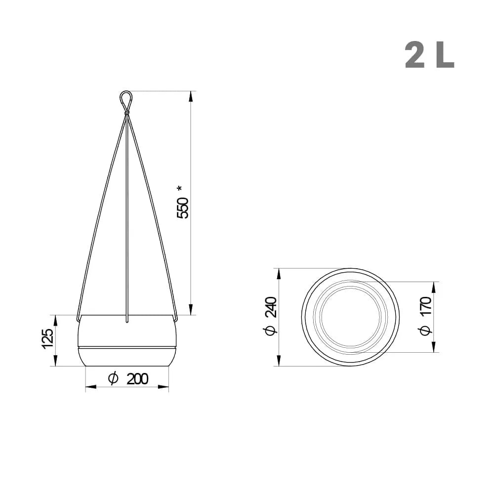 Vaso Pendente Oma 24